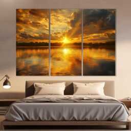 The Sunset Over Ocean At Cape Lookout State Park in Oregon, Canvas Print, Wall Art, Nature Landscape Art - thumbnail 2