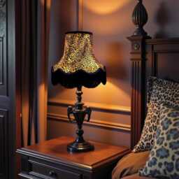 Traditional Handmade Leopard Print Table Lampshades Ceiling Pendants Bedside Lamps Floor Standard Lamp Shades Candle Clip On Wall Lights - thumbnail 2