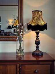 Traditional Handmade Leopard Print Table Lampshades Ceiling Pendants Bedside Lamps Floor Standard Lamp Shades Candle Clip On Wall Lights - thumbnail 1