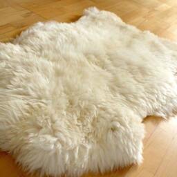 Brand New Huge White Ivory Genuine Merino Sheepskin Fur Rug Carpet - thumbnail 2