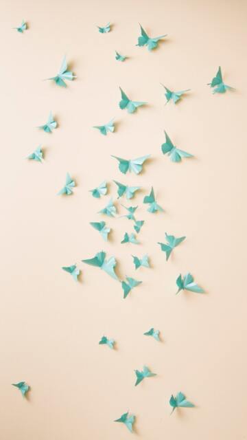 3D Butterfly Wall Decor Wall Butterflies, Nursery Decor, Girls Room, Butterfly Art in Aqua Metallic - image 1