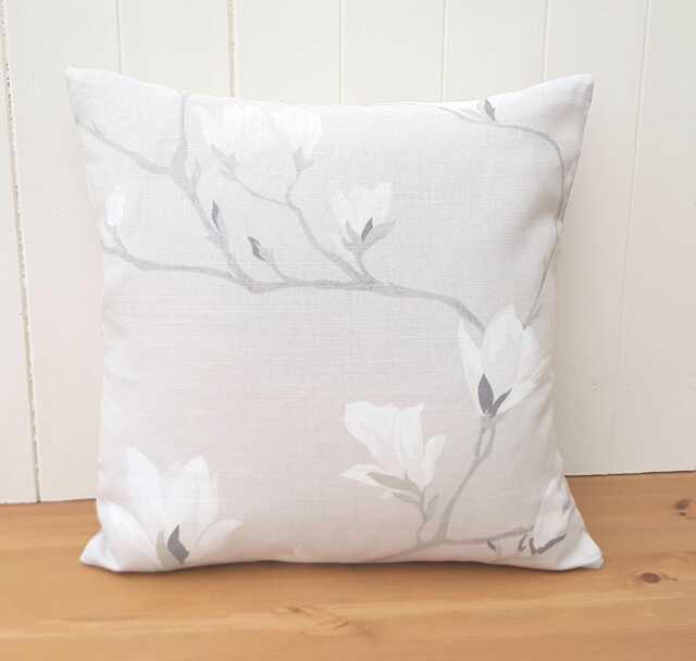 Handmade Laura Ashley Magnolia Grove Natural Cushion Austen On Reverse With Zip Fastening 16 - image 1