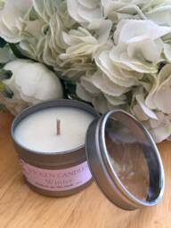 Tin Candle - 100G Fragranced - Your Choice Rose Gold, Silver, White & Red