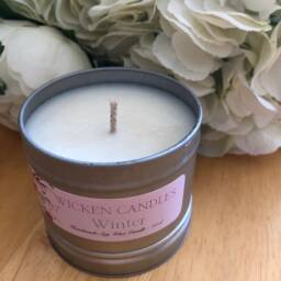 Tin Candle - 100G Fragranced - Your Choice Rose Gold, Silver, White & Red - thumbnail 3