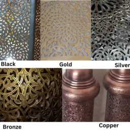 Handmade Hammered Brass Dome Pendant Light, Moroccan Style - thumbnail 3