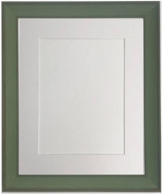 Tuscany Green With White Mount Wood Picture Photo Frame, Gallery, Custom Sizes Available - image 1