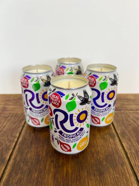 Rio Tropical Can Candle - Smells Like The Drink Mango & Passionfruit Scented Soy Wax - image 1