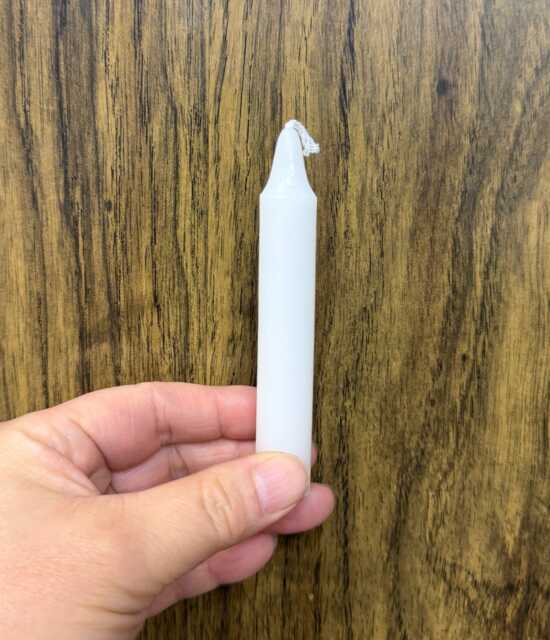 "Unscented White Mini Taper Candles 4""H - 10Pcs Or 5" - image 1