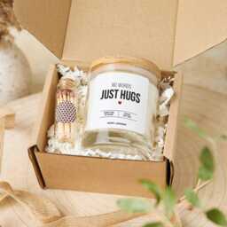 Support Candle Memorial Gift No Words Just Hugs Sending Hug Keepsake Friend Bereavement in Loving Memory Of Mum Dad Grandad Grandma - thumbnail 2