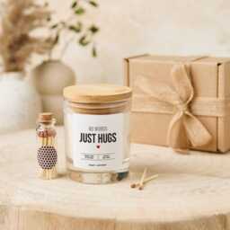 Support Candle Memorial Gift No Words Just Hugs Sending Hug Keepsake Friend Bereavement in Loving Memory Of Mum Dad Grandad Grandma - thumbnail 4
