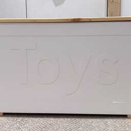 Handmade Wooden Toy Box - Rustic Storage Chest For Kids Wood Nursery Organiser Furniture Keepsake - thumbnail 3