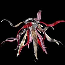 Modern Murano Glass Ceiling Light, Chandelier For Small Room, Light Ceiling, Art, Italian Lighting - thumbnail 3