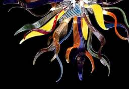 Modern Murano Glass Ceiling Light, Chandelier For Small Room, Light Ceiling, Art, Italian Lighting - thumbnail 2
