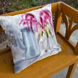 Silk Velvet Throw Pillow Cover 19 - thumbnail 3