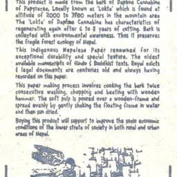 Lampshade Made Of Lokta Paper ~ Om Nepal - 1365 - thumbnail 2