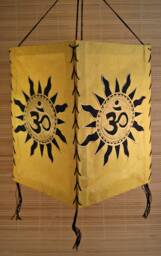 Lampshade Made Of Lokta Paper ~ Om Nepal - 1365 - thumbnail 1