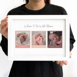 Personalized Photo Collage Print Custom Travel Keepsake - Framed Option - thumbnail 3