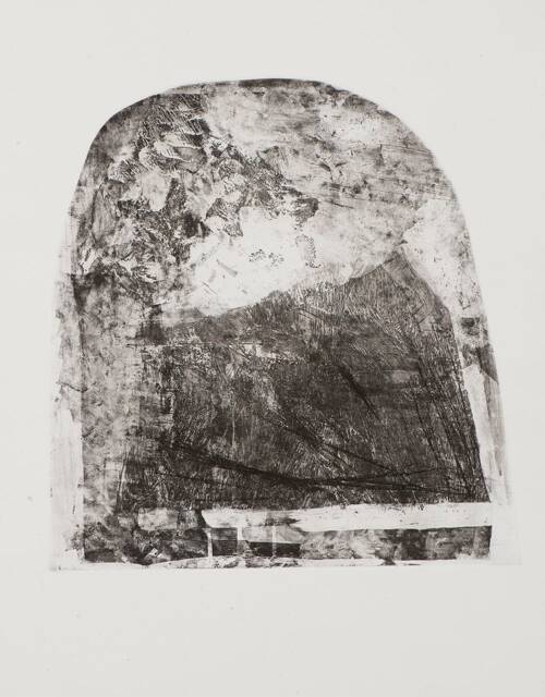 Mountain It Looks Like It Is Going To Rain. Etching. 2016