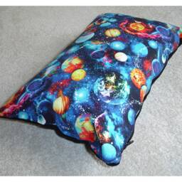 "Space 10x16 Tempur Travel Pillow Cover Small Planets Cushion Case 40x26cm Bolster Oblong Sham Pillowcase 16""x10" - thumbnail 2