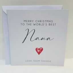 Personalised Christmas Candle Gift For Nana - Handmade Scented - thumbnail 4