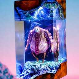 New Monoco - Clair Expedition 33 Resin Lamp - Handmade Led Diorama Light Gamer Room Decor Fantasy Night Gift - thumbnail 4