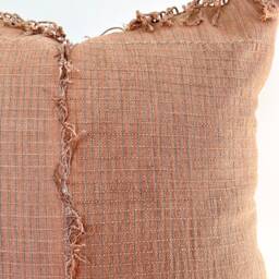 Brown Tribal Hemp Hand Woven Natural Dye Color Pillow Cover - thumbnail 2