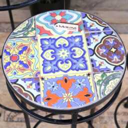 Chaveli Set Of 3 Tile Side Tables - thumbnail 3