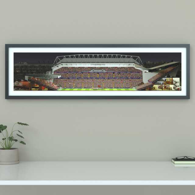 Ultra-Wide Liverpool Anfield Stadium Panoramic Print - Art Panorama Football Wall - Frame Not Included - image 1