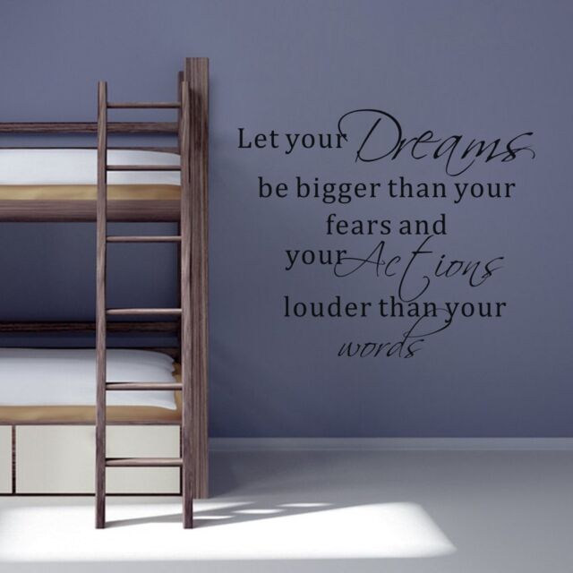 Let Your Actions Louder Than Words - Kid's Room Wall Decal Inspirational Vinyl Quote 171 - image 1