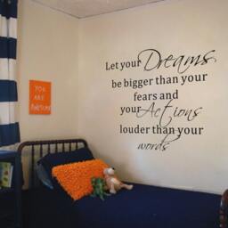 Let Your Actions Louder Than Words - Kid's Room Wall Decal Inspirational Vinyl Quote 171 - thumbnail 2