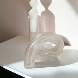 Twist Glass Candlestick Holder - Candle Table Home Decor Candlesticks Vase Versatile - thumbnail 2