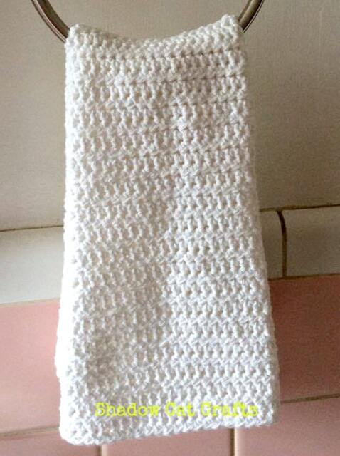 Zero-Waste Organic Cotton Crochet Hand Towels