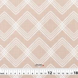 Colton 7 Colors Geometric Diamond Stripes Gray Blue White Cotton Curtain, Valance Pleated, Lined Drapery Panel Offered As Upgrades - thumbnail 3