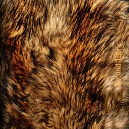 Golden Brown Wolf Faux Fur Rug - Plush Area Rug, Usa Made - thumbnail 2