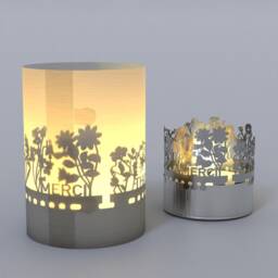 Thank You Gift Tube Shadow Play - Elegant Silhouette Motif Candle, Gratitude Projection Perfect Appreciation Gift - thumbnail 4