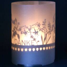 Thank You Gift Tube Shadow Play - Elegant Silhouette Motif Candle, Gratitude Projection Perfect Appreciation Gift - thumbnail 2