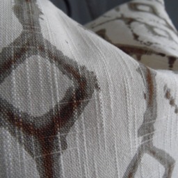 Tribal Pillow Cover Ecru Cotton Toss Pillow, Home Decor - thumbnail 4