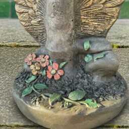 Concrete Mushroom Sculpture Garden Stone Figurine Patio Outdoor Decor Cement Yard Ornament Handmade Gift - thumbnail 2