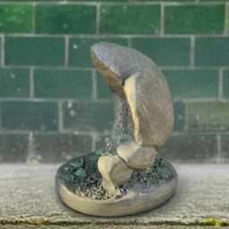 Concrete Mushroom Sculpture Garden Stone Figurine Patio Outdoor Decor Cement Yard Ornament Handmade Gift - thumbnail 4