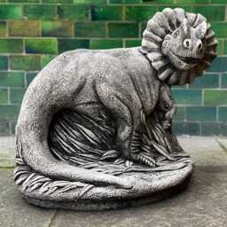 Concrete Gecko Statue Stone Reptile Ornament Garden Lizard Figurine Cement Dragon Sculpture Outdoor Animal Decoration Zen Garden - thumbnail 3