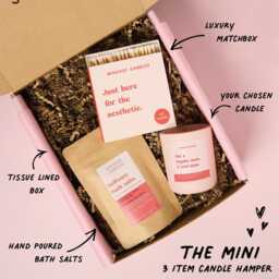 Funny Mum Gift Set - The Mini Hamper Candle, Matchbox & Bath Salts - thumbnail 1