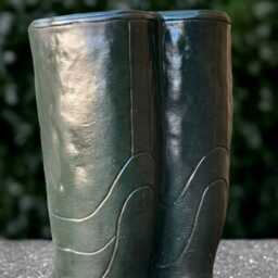 Concrete Green Boots Sculpture Outdoor Figurine Cement Decoration Handmade Art Front Door Statue Boots Lover Gift - thumbnail 4