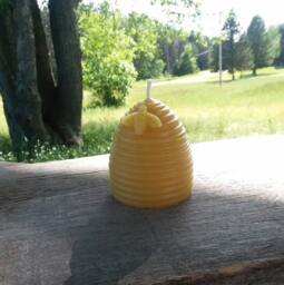 Michigan Beeswax Candle Bee Hive With Decorative