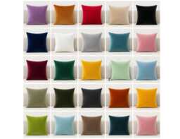 Handmade Velvet Plush Cushion Cover - 17 Colors - - 18x18
