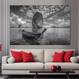 Fishing Boat in Thailand Tropical Island Canvas Print, Wall Art, Painting - thumbnail 4