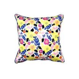 Floral Pillowcase, Colorful Flowers, Summery, Made Of 100% Cotton, 40 X cm - thumbnail 1