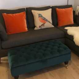 Chesterfield Plush Velvet Ottoman - Storage Box, Coffee Table, Footstool - thumbnail 2