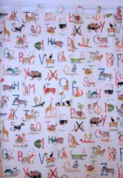 Curtain Animal Alphabet, Desired Length 140 - 310 cm - thumbnail 1