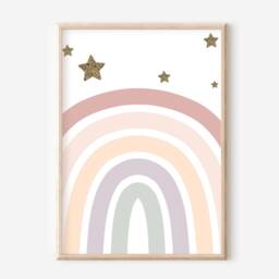 Set Of 3 Unicorn, Princess & Rainbow Prints. Perfect For A Girls Room, Nursery Or Playroom - Prints Only - thumbnail 3