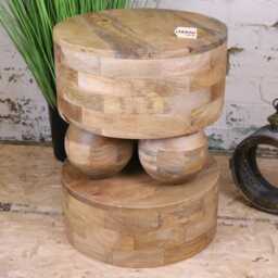 Varuni Mango Wood Side Table - thumbnail 1